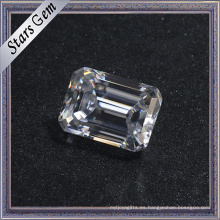 Precio de consulta 10 * 14mm Clear White Emerald Cut Moissanite Diamond